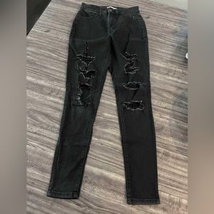 Super high rise curvy jeggings - black size juniors 5/27w